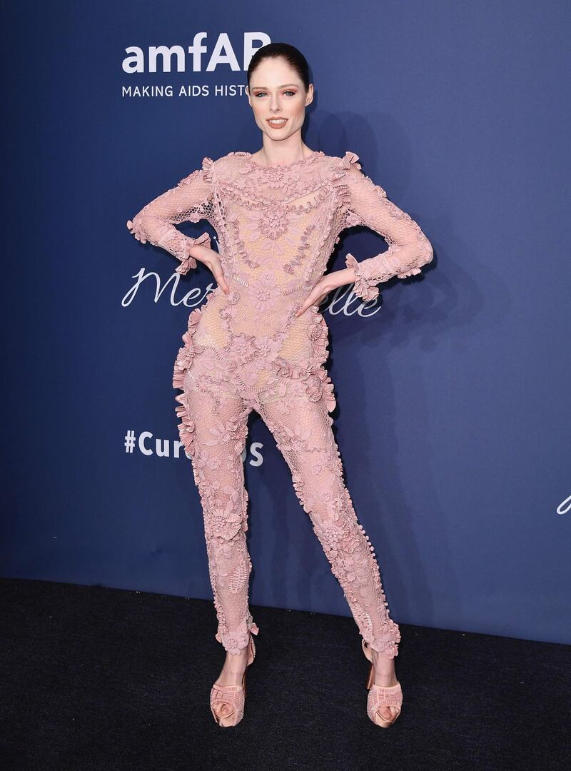 Coco Rocha attends the Amfar Gala New York Aids research benefit at Cipriani Wall Street on February 5, 2020. AFP