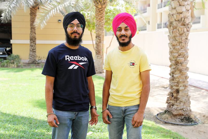 Left to Right - Twins Mansol Singh Jammu and Sanmol Singh Jammu hope to go to the US for higher studies after getting their visas.