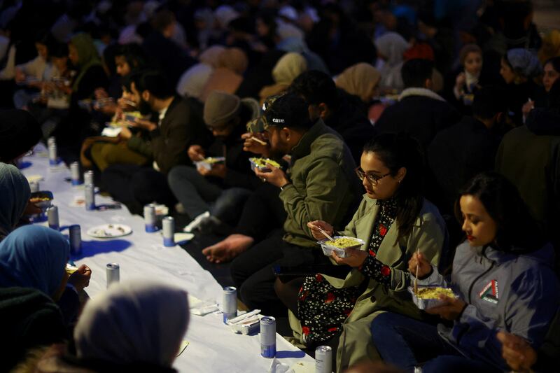 Organisers say the meal, which was among their first in-person events since the coronavirus outbreak, was a major success. Reuters