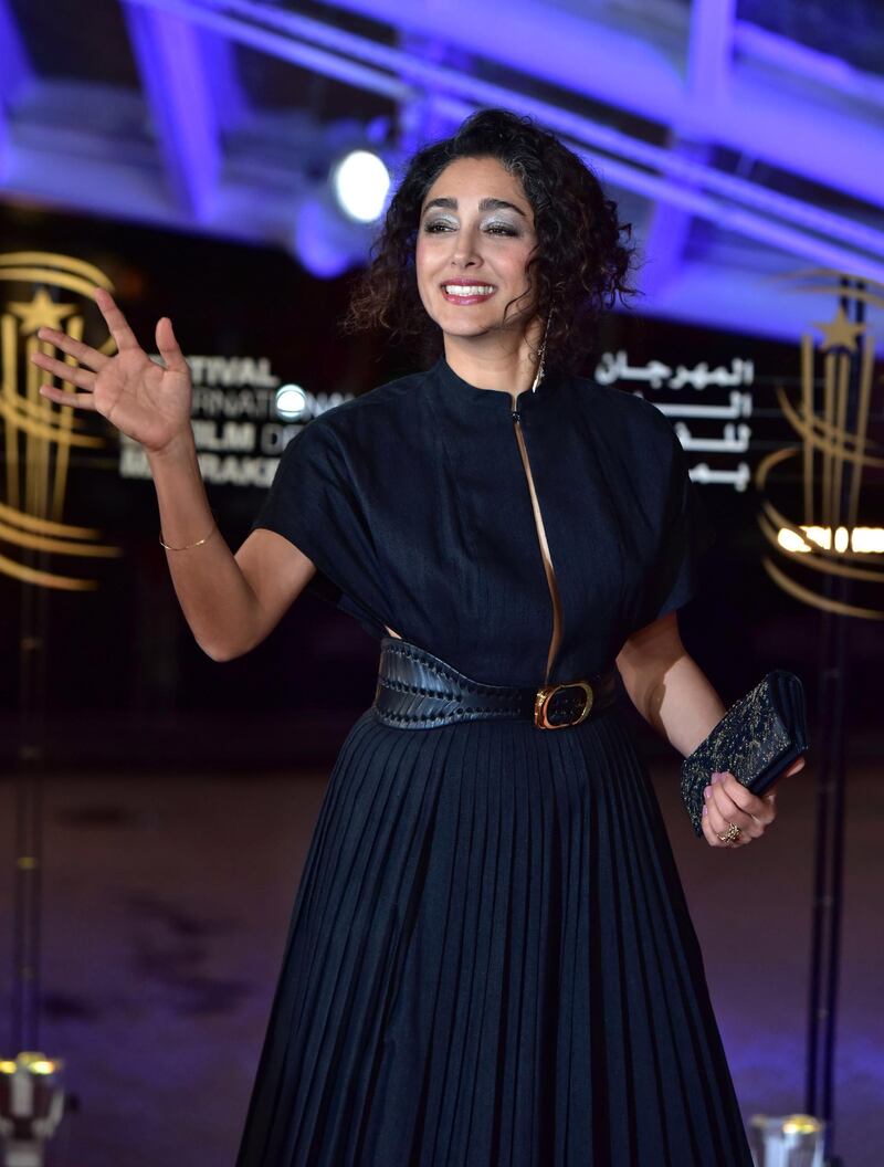 Iranian actress Golshifteh Farahani attends the 18th annual Marrakech International Film Festival, in Marrakech, Morocco, on Monday, December 2, 2019. EPA