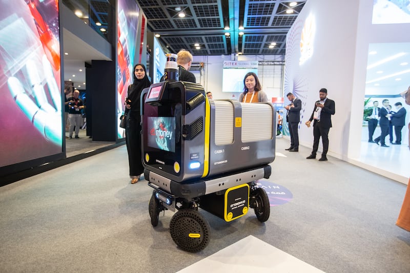 Ottobot is a delivery robot that has proved a hit at airports in Cincinnati and Rome, where it delivers food and duty-free goods to waiting passengers.
