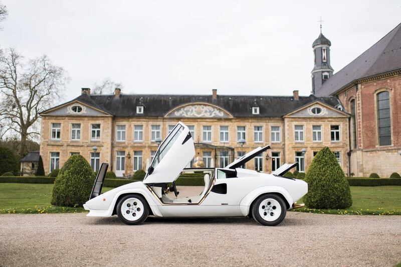 1987 Lamborghini Countach 5000 QV (€475,000 to €575,000 [Dh1.9m to Dh2.3m]). Courtesy RM Sotheby’s