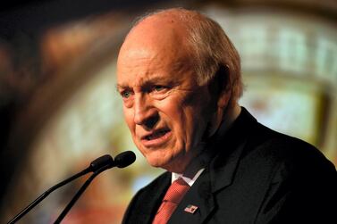Former US Vice President Dick Cheney will speak at the Arab Strategy Forum in Dubai next week. AFP 