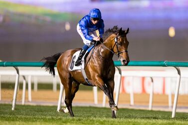 Ghaiyyath and jockey William Buick are targeting victory in the Group 1 Eclipse Stakes on Sunday. Erika Rasmussen fo The National