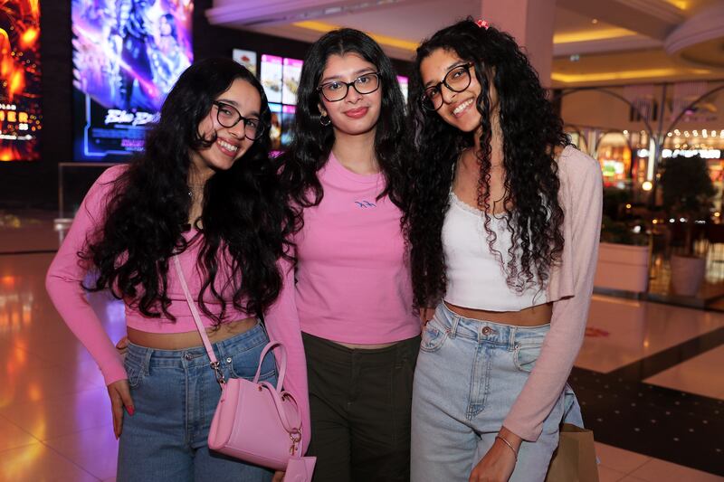 Rhea R said that Barbie has everything a film needs. Pictured: Rehea R, Aliza Mirza and Brianna Dasilva 