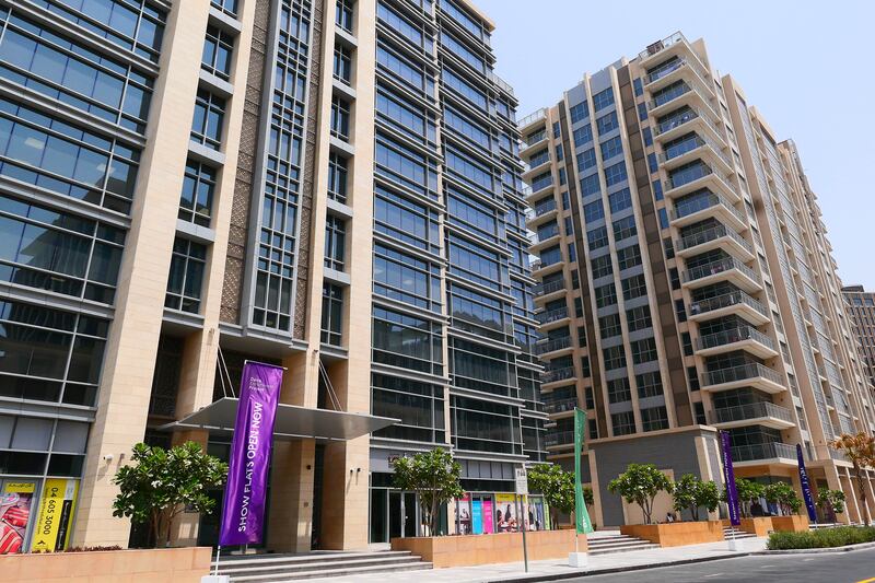 The district comprises shops, offices and residential apartments.