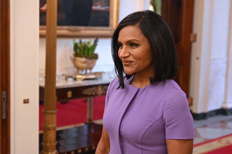 Mr Biden recognised US actress Mindy Kaling as the first Indian American woman to create and star in her own TV series. AFP