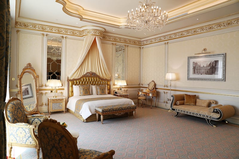 A room in the Raffles Royal Suite