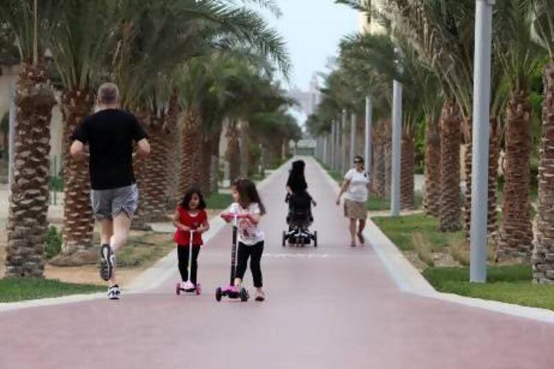 The use of indigenous species in landcscaping Al Ittihad Park on Palm Jumeirah means it consumes less water that similar facilities - about 620 cubic metres a day at peak times.