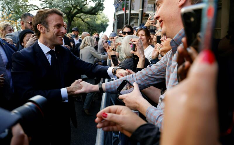 Mr Macron headed to the southern city of New Orleans, which retains much of its French-infused heritage, as he wraps up a three-day state visit to the US. AFP