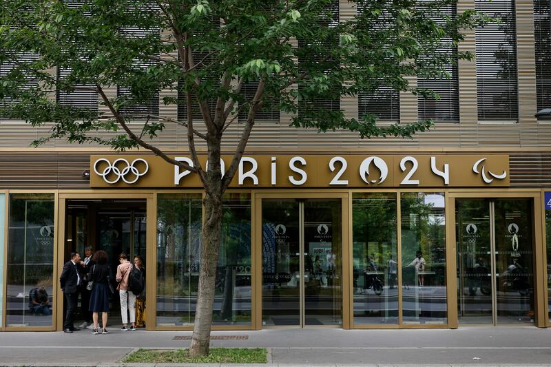 French investigators searched the headquarters of the Paris Olympic organisers on Tuesday. AP