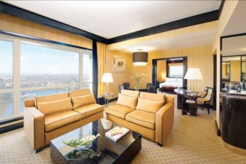 A handout photo showing the Nile Suite of Fairmont Nile City, Cairo in Egypt (Courtesy: Fairmont Hotels & Resorts)