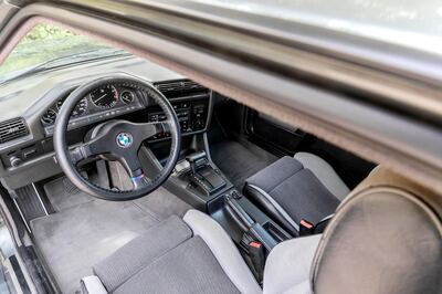 DUBAI, UNITED ARAB EMIRATES. 22 JULY 2018. BMW owner Rupert Diss’s vintage M3. (Photo: Antonie Robertson/The National) Journalist: Adam Workman. Section: Motoring.