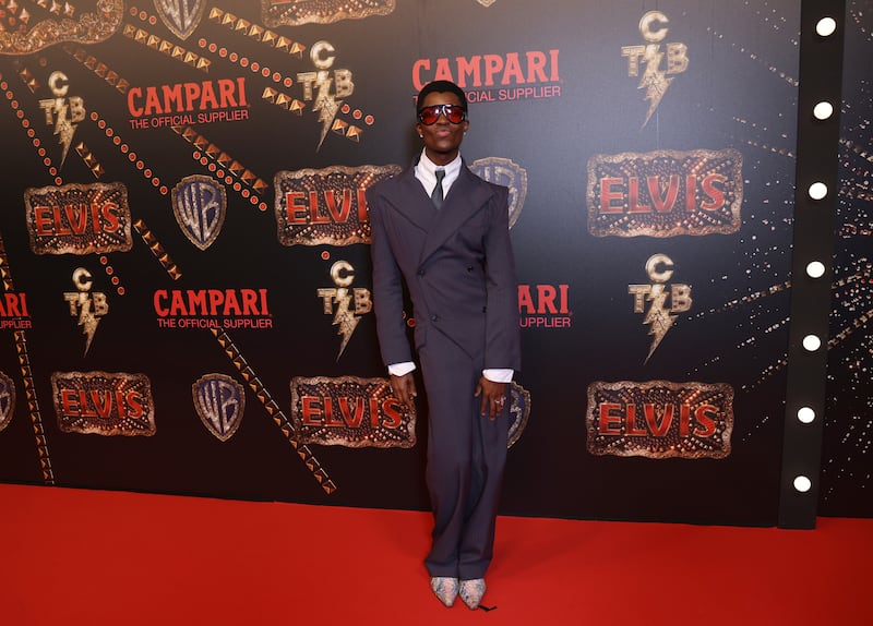 Alton Mason in Pressiat at the afterparty of the film Elvis. AP