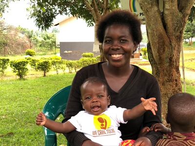 Jane from Uganda with her baby, Miracle, who was born after being delivered in a hospital with no electricity. Photo: Zayed Sustainability Prize