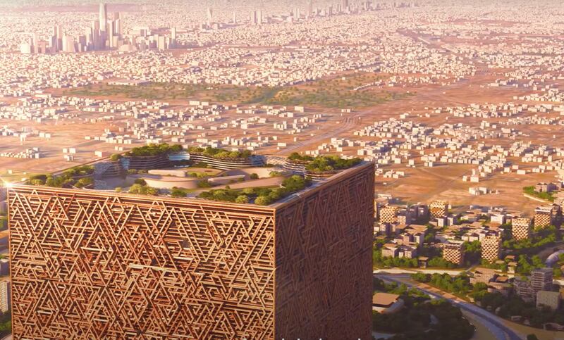 Built in a modern Najdi architectural style, the Mukaab is set to be the world’s first immersive destination offering virtual technology experiences 