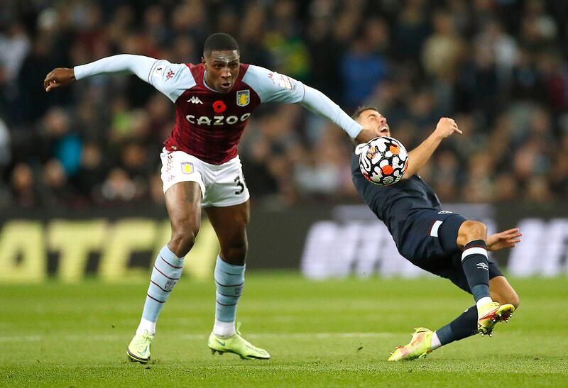 Kortney Hause - 6: Back in team after captain Tyrone Mings was dropped and looked nervy early on, loose in possession and up against a proper handful in Antonio. Lucky to avoid at least a booking for ugly looking forearm smash in face of Fornals. Reuters