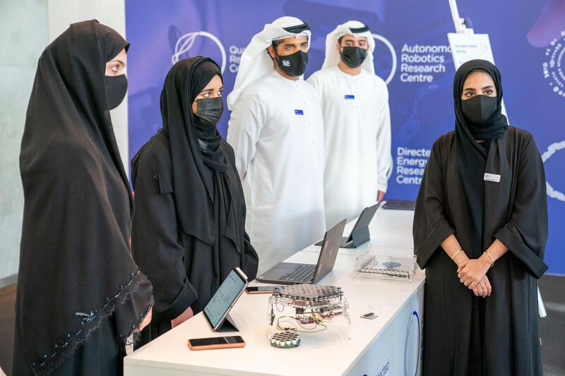 Emiratis attend a workshop organised by the Advanced Technology Research Council. Wam