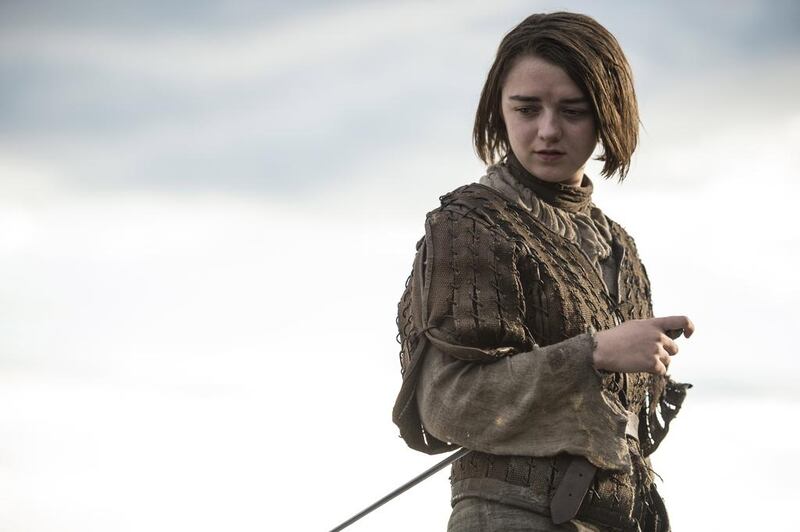 Maisie Williams as Arya Stark in Game of Thrones. Courtesy OSN
