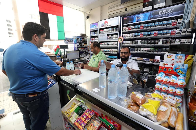 Abu Dhabi, United Arab Emirates - December 27th, 2017:  Local shop Baqala to go with a story on VAT. Wednesday, December 27th, 2017 in Abu Dhabi. Chris Whiteoak / The National