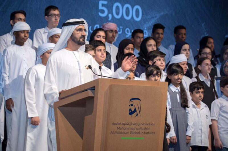 Sheikh Mohammed bin Rashid, Vice President and Ruler of Dubai, says that translation plays a vital role in the balanced advancement of humanity. Courtesy Dubai Media Office