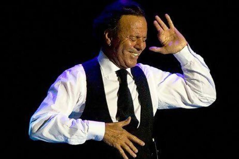 Julio Iglesias will perform in Dubai on Thursday. Israel Leal / AP Photo