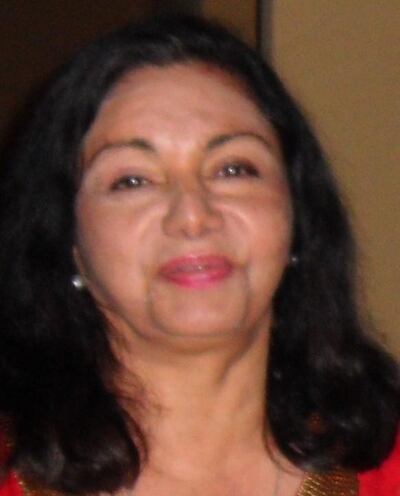 Vanita Jashanmal died aged 78 in Mumbai. Courtesy family