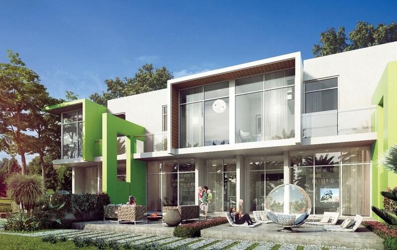 Damac Properties launched AKOYA Imagine 2.0, a range of 3-bedroom modern villas designed for millennials and their families seeking a permanent residence or vacation home in one of the greenest golf communities in Dubai. Courtesy Properties