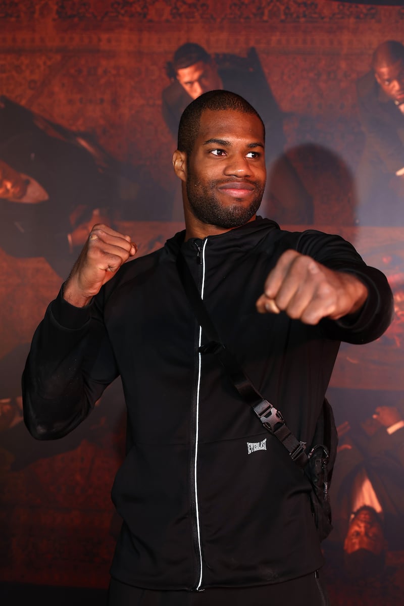 Daniel Dubois poses for a phot. Getty Images