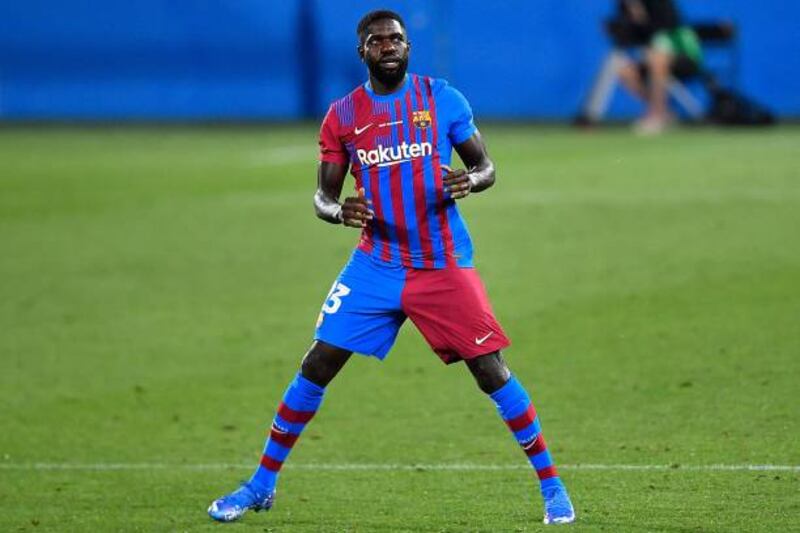 Barcelona's French defender Samuel Umtiti is paid £208,000 a week. Getty