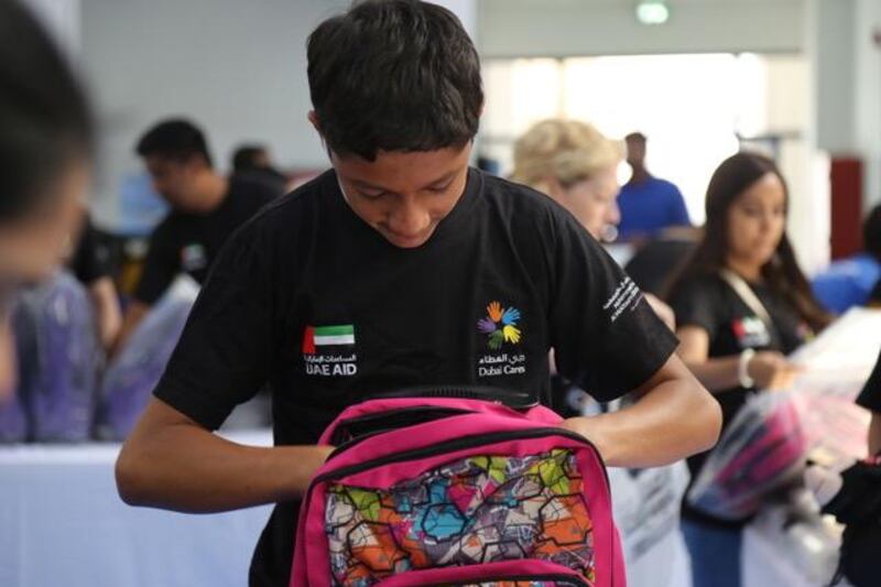 <p>Thousands of children are being equipped for their return to the classroom thanks to an education initiative led by Dubai Cares. Courtesy Dubai Cares.