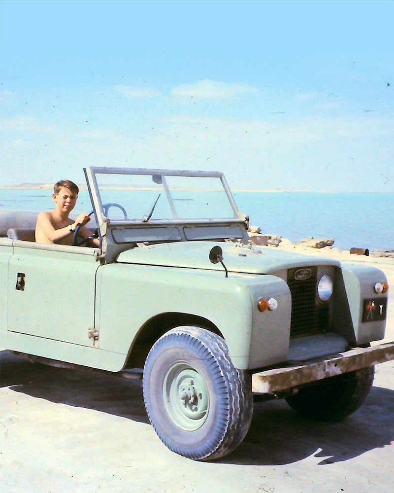 Colin Garnham Edge shares tales of spending school holidays in Abu Dhabi and driving around in his father's open-top car. Courtesy Etihad