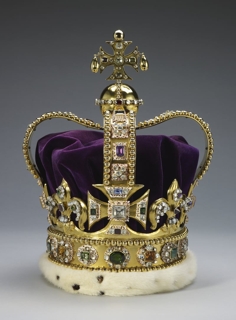St Edward's Crown will be used for the crowning at the coronation ceremony of King Charles III at Westminster Abbey. All photos: PA