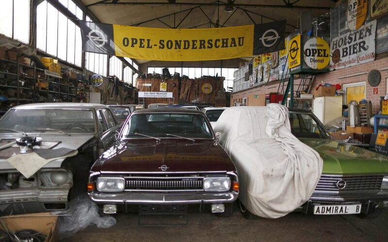 Vintage Opel cars are seen at the Opel museum in Herne. Ina Fassbender / Reuters