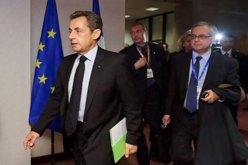 European leaders including the French president, Nicolas Sarkozy, persuaded bondholders to take 50 per cent losses on Greek debt. Jock Fistick / Bloomberg News