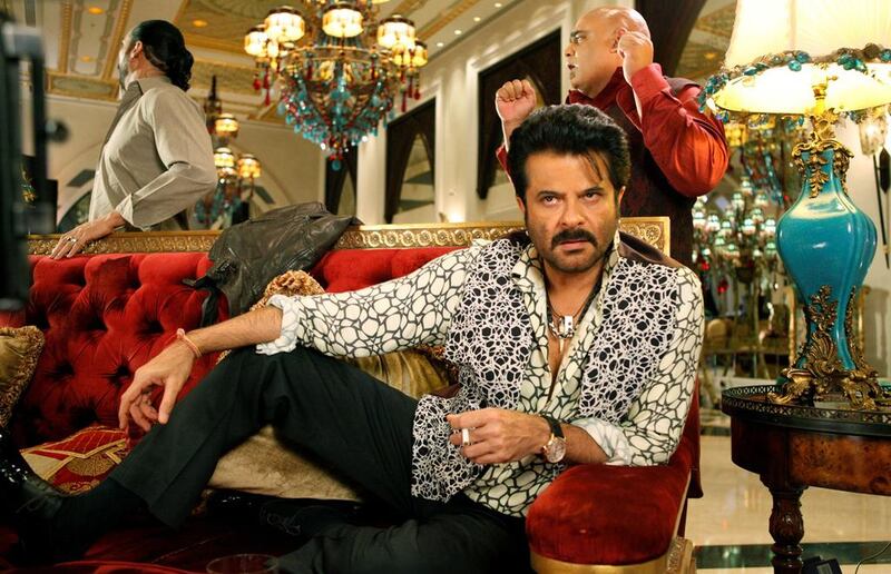 Anil Kapoor on set at Jumeirah Zabeel Saray shooting Welcome Back. Courtesy Jumeirah Zabeel Saray