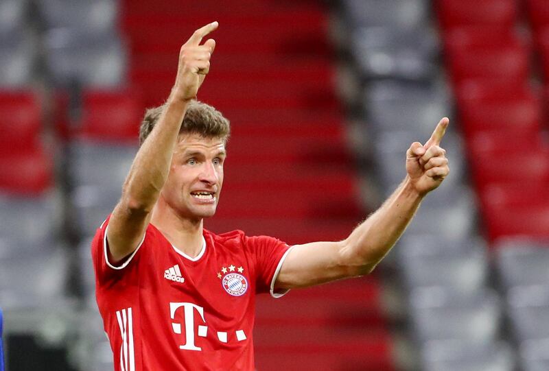Thomas Muller adds the sixth. Reuters