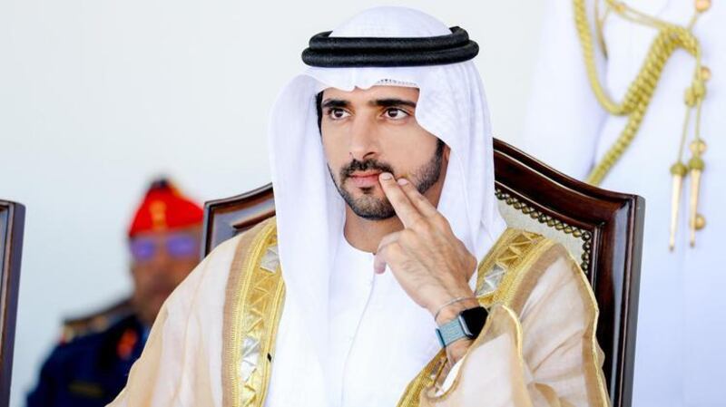 Sheikh Hamdan bin Mohammed, the Crown Prince of Dubai, runs new purchase Inverleigh in a a conditions race over the 1,400-metre distance at Jebel Ali Racetrack. WAM