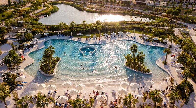 Damac Hills has become the first residential community to have a wave pool in the UAE. Courtesy Damac Properties