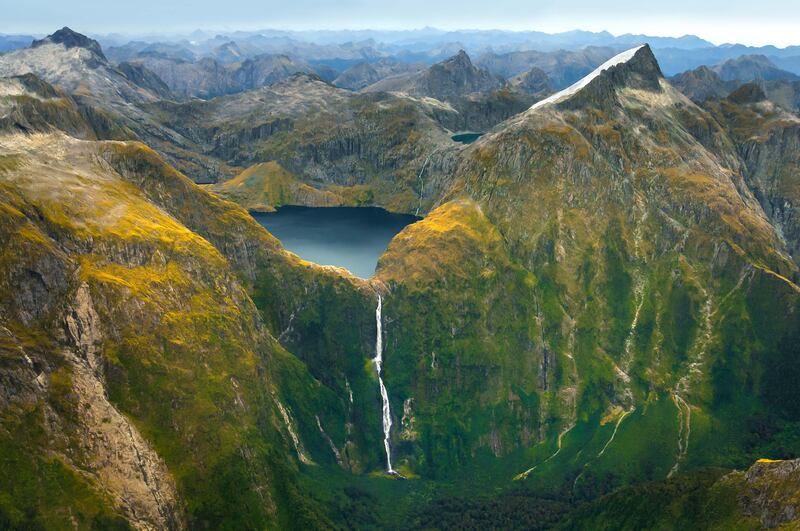 New Zealand's Sutherland Falls appeared in the Hobbit films. Getty Images