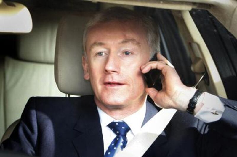 FILE - April 23 2008 file photo of former Royal Bank of Scotland  chief executive Sir Fred Goodwin who led the bank into near collapse. Goodwin has had his knighthood canceled and annulled, the British Cabinet Office said Tuesday Jan. 31, 2012. because he had brought the honors system into disrepute.  Revoking knighthoods is rare but the government says "the scale and severity of the impact of his actions as CEO of RBS made this an exceptional case. (AP Photo /Danny Lawson, File) UNITED KINGDOM OUT  NO SALES  NO ARCHIVE