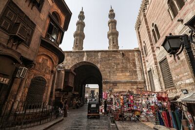 The area around Bab Zuweila, one of the remaining gates in the walls of medieval Cairo. AFP 