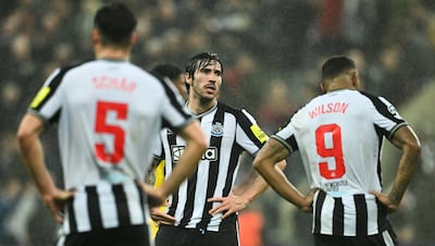 Sandro Tonali played only 12 games for Newcastle United following his move from AC Milan last July before being hit with a 10-month ban. AFP