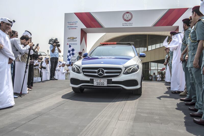 Abu Dhabi, UAE: Abu Dhabi Police unveils new patrol with new emblem launced at the Armed Forces Officers Club in Abu Dhabi,UAE, on 17 September 2017, Vidhyaa for The National 