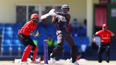 Ali Naseer smashed 73 off 50 balls in UAE's 49-run won over Canada. Photo: ICC