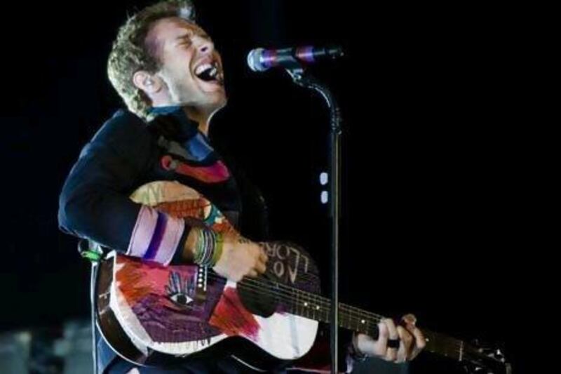 Chris Martin of Coldplay, one of EMI's artists.