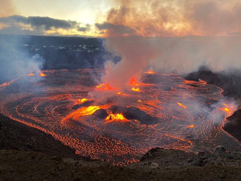 Kilauea erupting in Hawaii. AFP