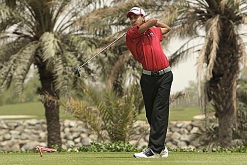A regional tour would help develop young golfers from UAE, like Hassan al Musharrekh.