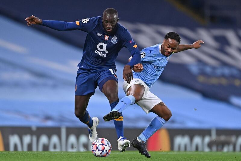 Moussa Marega - 7: Looked the most threatening player on the pitch in the first half, running the channels and giving City's centre-backs a good going over. Had a chance to double Porto's lead but passed to a teammate and eventually City scrambled clear. AFP