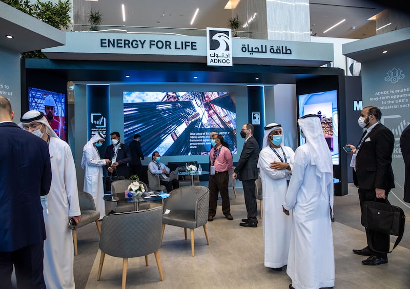 The Adnoc stand at the forum. 